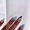 Blue Moon-Handmade Nail Tips - Short Almond / 블루문-수제네일팁 -