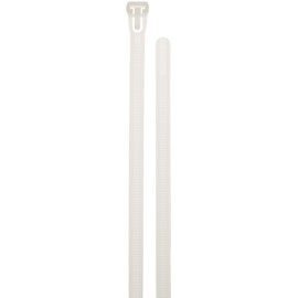Aviditi Nylon Releasable Cable Tie, 8" L x 19/64" W, 50 lb Tensile Strength, Natural, Case of 1000 (CTR85A)