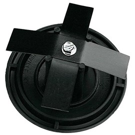 3-1/2" Round Light Pole Top Cap- Black Plastic