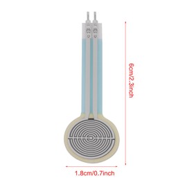 Akozon Pressure Sensor, Thin Film Pressure Sensor, 0 g - 22.0 lbs (0 - 10 kg), Thin Film Pressure Sensor, Force Sensor, High Precision