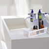 Domensi 24 Pcs Slim Plastic Storage Baskets Tray for Organizing