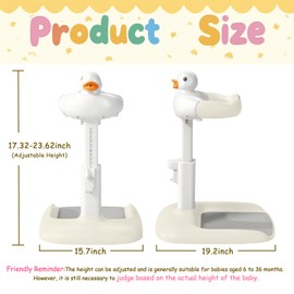 Gakfawd Baby Shower Stand with Anti-slip Base, Adjustable Child Stand for Shower Infant Bath Support Stand Bath Stand for Toddlers 8-36 Months