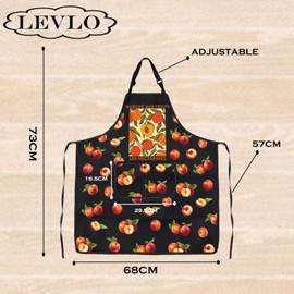 Nectarine Gift Marché Aux Fruits Les Nectarines Kitchen Apron Women Nectarine Peach Themed Gift (NECTARINES)