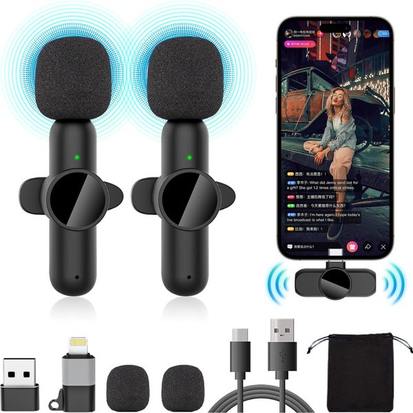 Wireless Mini USB Small Microphones Buetooth Microphone Wireless Clip On