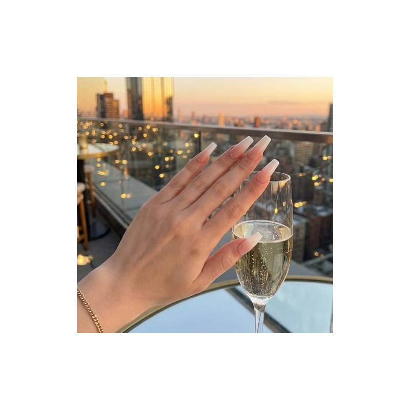 Advanced purple gradient style,Short almond-shaped nails,12 sizes - 24 nail