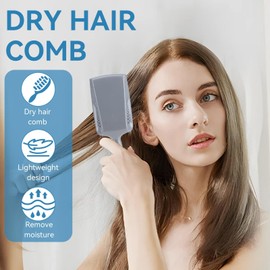 2PCS Detangling Brush, Vented Drying Brush Travel Hair Brush Hair Drying Comb Hair Brush Microfiber Paddle Hair Brushes Set Anti Dandruff Anti Radiation Hair Paddle Brushes for Detangling Drying