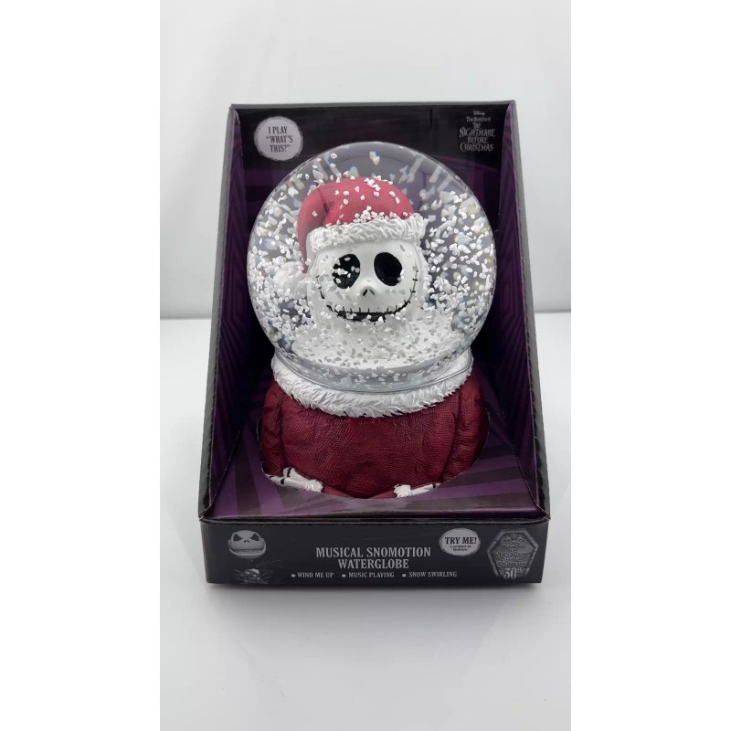 Nightmare Before Christmas JACK SKELLINGTON Light up Musical Snow Globe
