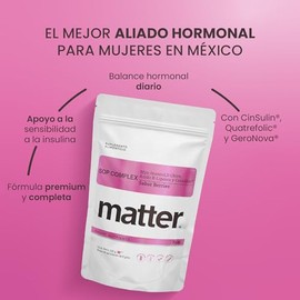 Matter SOP Complex Berries, Myo-Inositol, D-Chiro, Ácido R-Lipoico RLAGeroNova y CinSulin®, Apoyo al Equilibrio Hormonal y Bienestar Metabólico Femeni