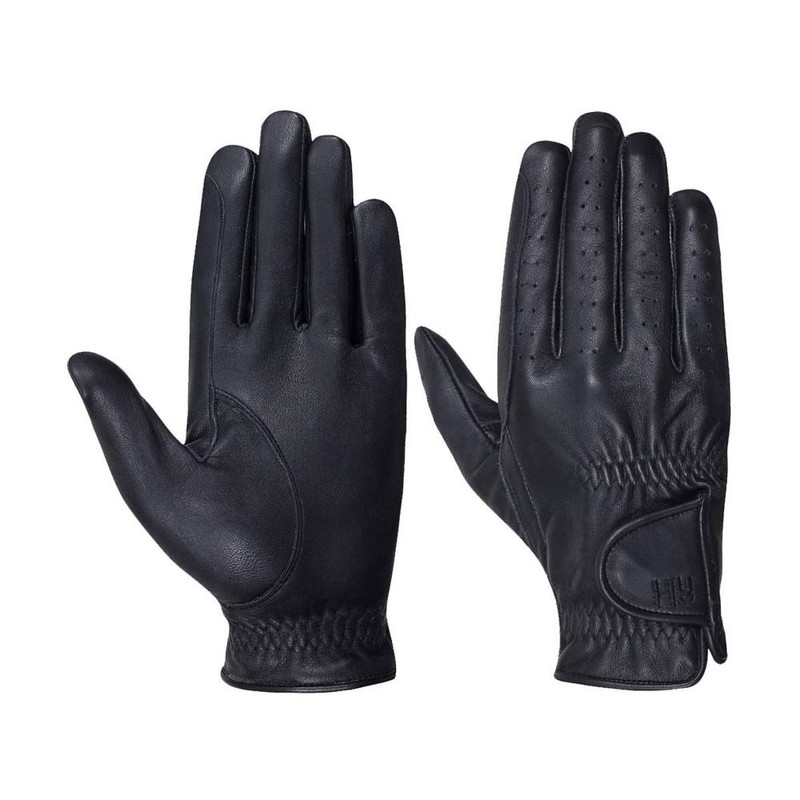 Hy5 Leather Riding Glove - Brown - X Small -