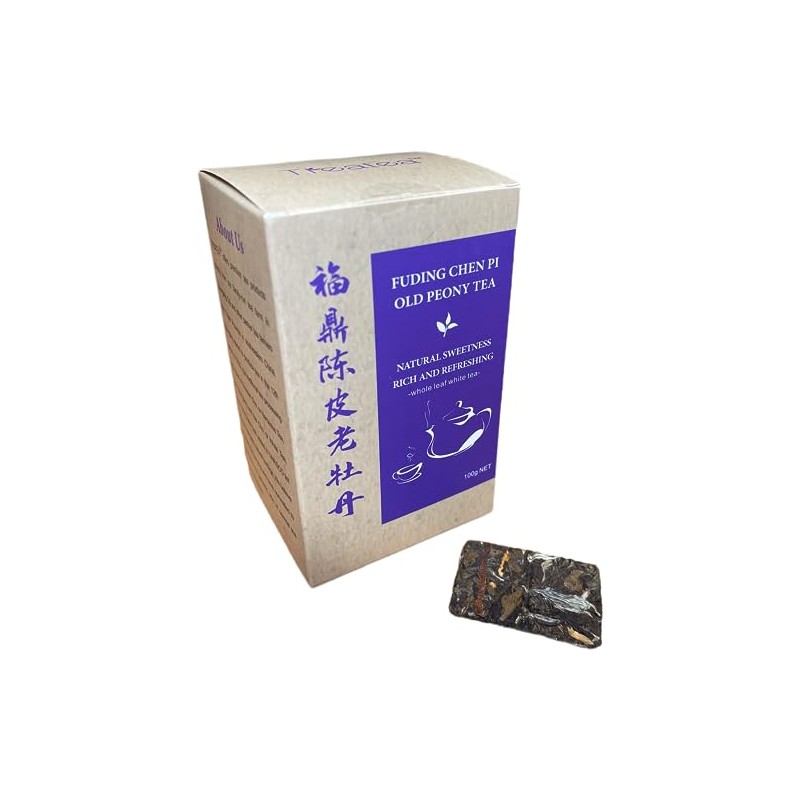Fuding Chen Pi Old Peony 100g Compressed White Tea Healthy