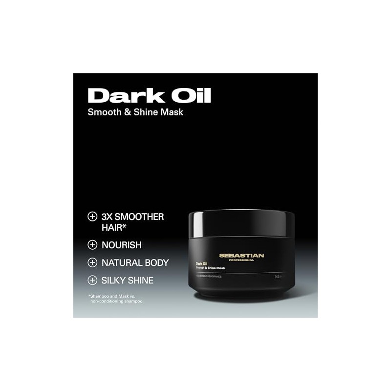 Dark Oil Lightweight Mask, with Jojoba and Argan Oils, 16.89