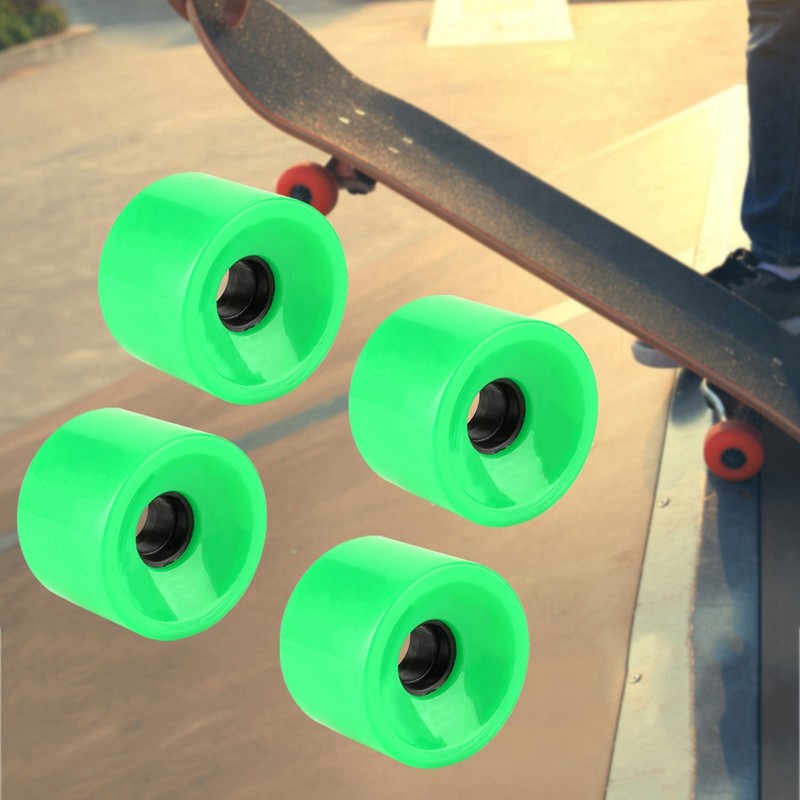 PUENTE 4pcs Set 70*51mm Superior Quality PU Skateboard Wheels Long