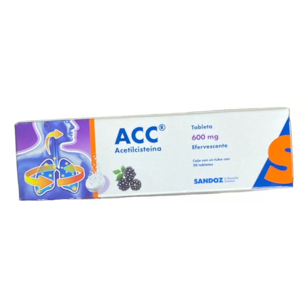 Acc Acetilcisteína 600mg 20 Tabletas Efervescentes