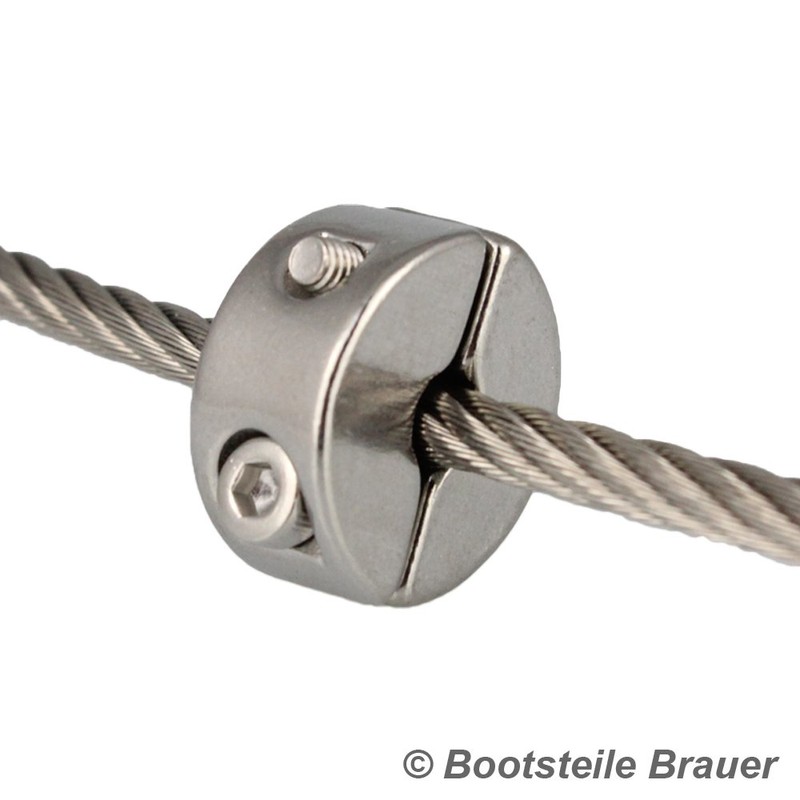 BOOTSTEILE BRAUER 2 pieces wire rope clamping ring 2-piece DS