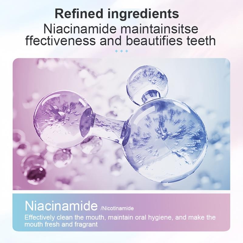 Niacinamide Toothpaste Mint flavored toothpaste freshens breath, deep cleansing improves