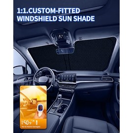 CX5 Parasol de parabrisas personalizado para 2013, 2014, 2015, 2016 CX5, parasol protector de visera para ventana delantera, plegable, bloquea los rayos UV, mantiene el auto más fresco, accesorios