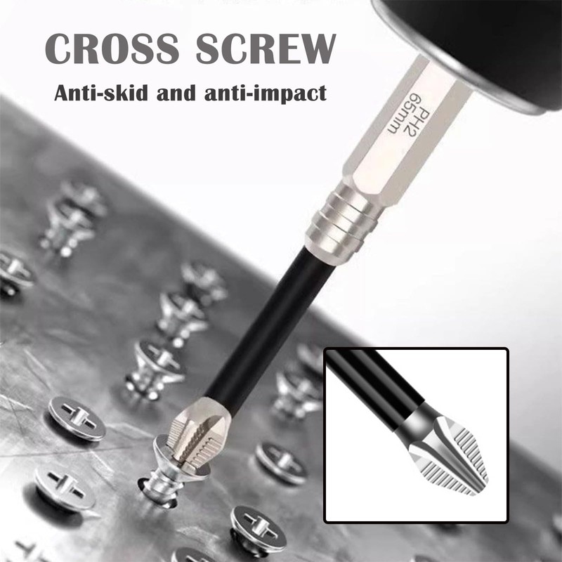 High-Magnetic Screwdriver Drill Bit Set, Strong Magnetic Durability, Anti-Slip Magnetic