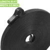 1/2in x 50ft Hook and Loop Roll Black Straps Ties