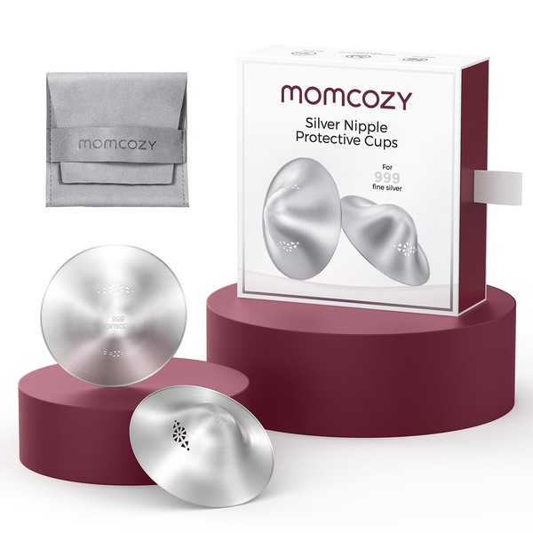 Momcozy 999 Silver Nursing Cups Original Perforated Breathable Design, Breastfeeding
