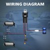 4WDKING LED Light Bar Wiring Harness Kit - 2 Lead