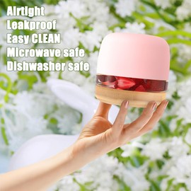 Tronco 24 oz Glass Lunch Bowl Container with Lid, Glass Food Containers, Leak & Spill Proof, Soup & Stew Food Storage Salad, Yogurt, Meal Prep, Airtight, Reusable, Dishwasher Safe, BPA-Free, Set of 1