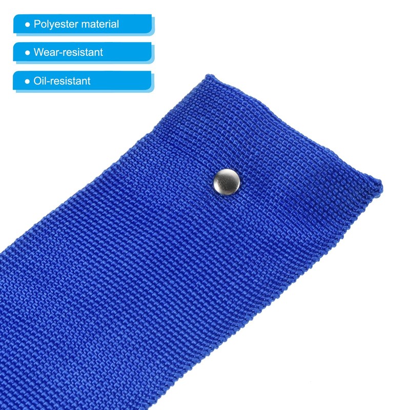 PATIKIL Winch Rope Protector 2m/6.56ft, Polyester Protective Sleeve with Buckle