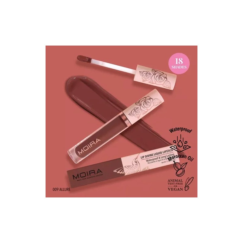 Moira Labial Liquido Divine Liquid Lipstick Tono Color Ldv 009