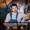 Bluetooth Hearing Protection NRR 25dB Integrated Microphone,Hands-Free Noise Cancelling Headphone