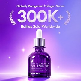 MIZON Suero Facial con Colágeno 30 ml - Serum Antiedad e Hidratante Coreano - Skincare Coreano con Acido Hialuronico para Piel Firme y Suave - Sérum F
