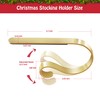 Christmas Stocking Holders for Mantle Set of 6, Non-Slip Adjustable