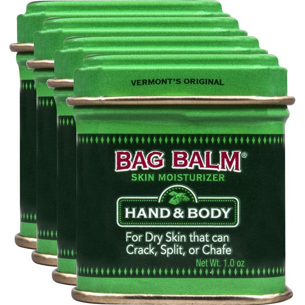 Vermont's Original Bag Balm for Dry Chapped Skin Conditions (8 Ounce Tin (3 Pack))