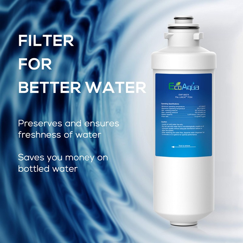 EcoAqua EWF-8007A Water Filter Replacement Compatible with Lincat FC04 FilterFlow