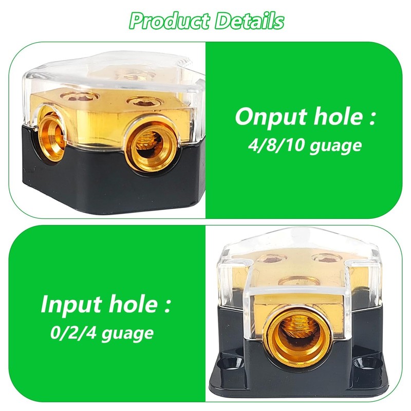 You divide into two distribution blocks, 40 x 46 x