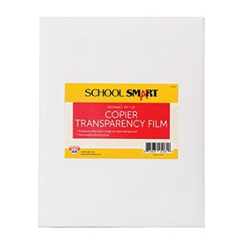 School Smart Copier Transparency Film, 8-1/2 x 11 Inches, Pack of 100