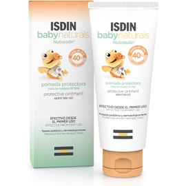 ISDIN Babynaturals Pomada protectora contra las rozaduras del pañal para bebé con Dexpantenol, Óxido de zinc y siempreviva 100ml