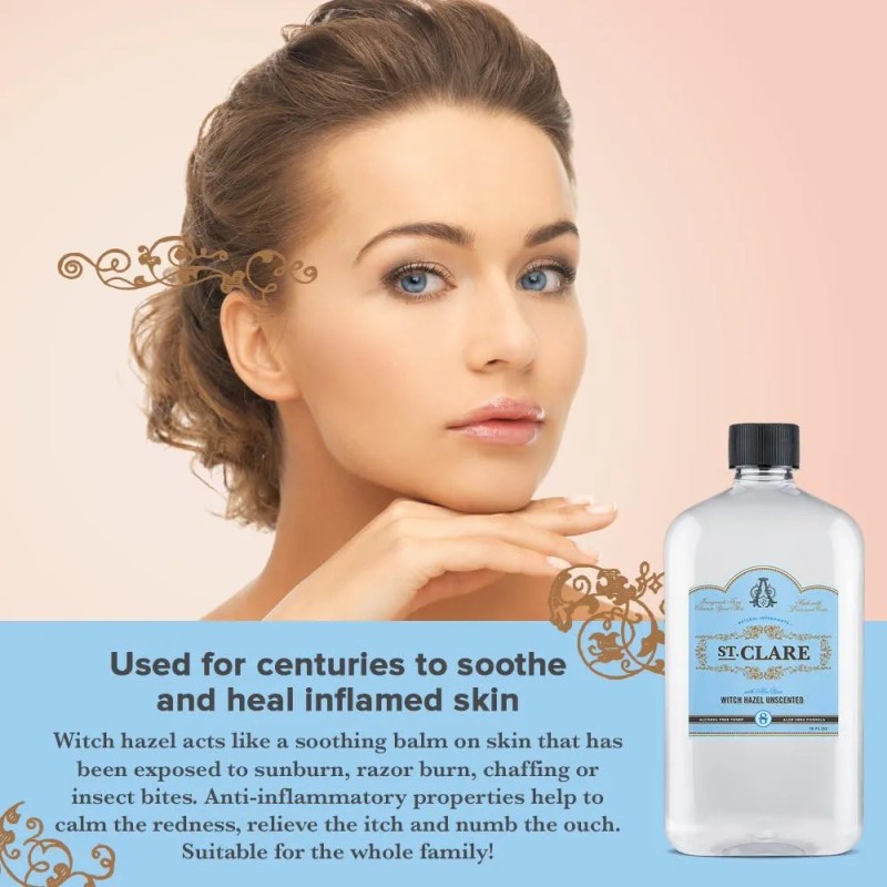 Tónico Facial De Aloe Y Hamamelis, Sin Alcohol, Para Rostro