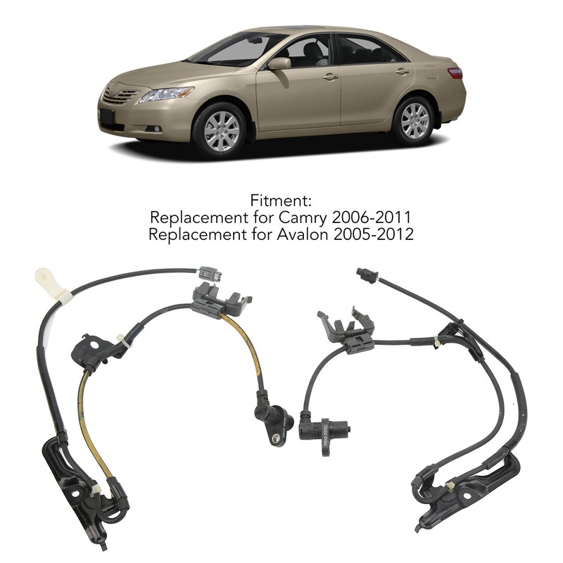 2pcs Front ABS Wheel Speed Sensor Left Right High Sensitivity