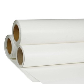 24" x 5 Yard HTV White Printable Heat Transfer Vinyl Roll Iron On Vinyl Film for T-Shirt Fabric Coats Cap Fabric Bags Pillowcase Leather Bag（Using ECO Solvent Ink）
