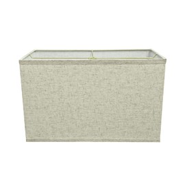 Aspen Creative 36006, Transitional Rectangular Hardback Shaped Spider Construction Lamp Shade in Flaxen, 8" + 16" wide (8" + 16") x (8" + 16") x 10"