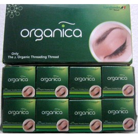 8 Spools x 300m Vardhaman Organica Organic Cotton Eyebrow Threading Thread