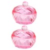 FRCOLOR Nail Art Tools 2pcs Crystal Dappen Dish Acrylic Powder