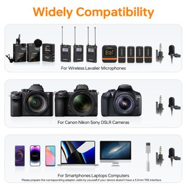 comica CVM-SM-O1 Professional Lavalier Lapel Microphone Omnidirectional Clip-on Condenser Mic, Lav Mic for BoomX-D/DSLR Camera, Recording Mic for Interviews, Vlogs, Live-Streaming, etc