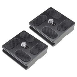 EMSea 2Pcs 40mm Quick Release Plates PU40 Camera Camcorder Tripod Ballhead QR Plate Holder with 1/4Inch Screw Universal