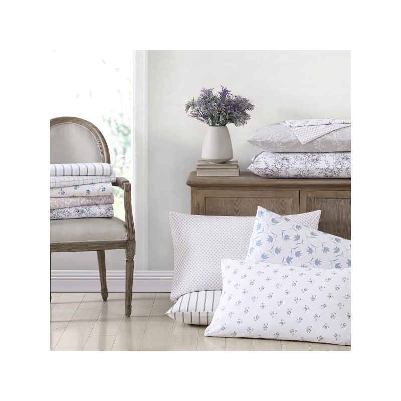 Stone Cottage - Twin Sheets, Cotton Percale Bedding Set, Crisp