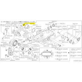 Nissan OEM Nissan GTR Front Dif Axle Seal for RB26DETT R32 R33 R34 38342-03V01