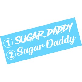 SUGAR DADDY Windshield 22"x4" Vinyl Decal Sticker Brow Diesel Truck JDM Car Euro Turbo Boost Lifted Low Lowered
