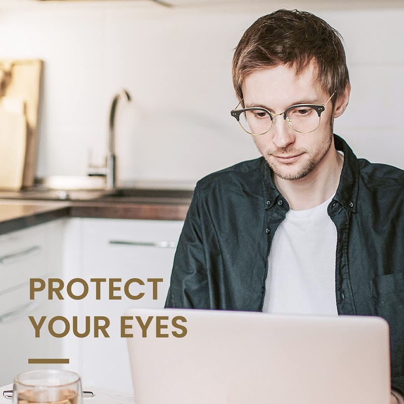 Blue Light Blocking Glasses (Black Gold)