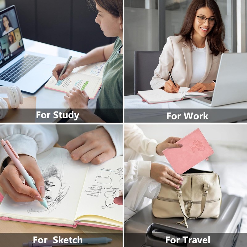 PERCUN Lined Journal Notebook for Men & Women, 160 Pages