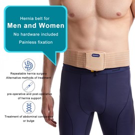 Umbilical Hernia Belt | Abdominal Hernia Belt for Men & Women | Belly Button Umbilical Hernia Binder w/ 1 Hernia Compression Pads | Ventral, Epigastric & Post Surgery Support Belts