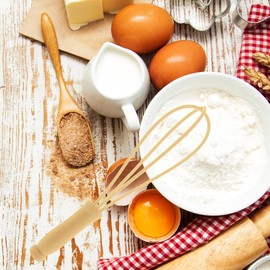 HOFMEISTER® Schneebesen aus Holz, 25 cm Länge